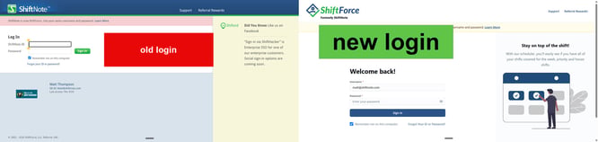 login compare
