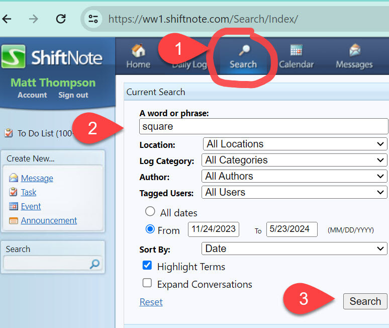 Shiftnote Log In Square POS Integration